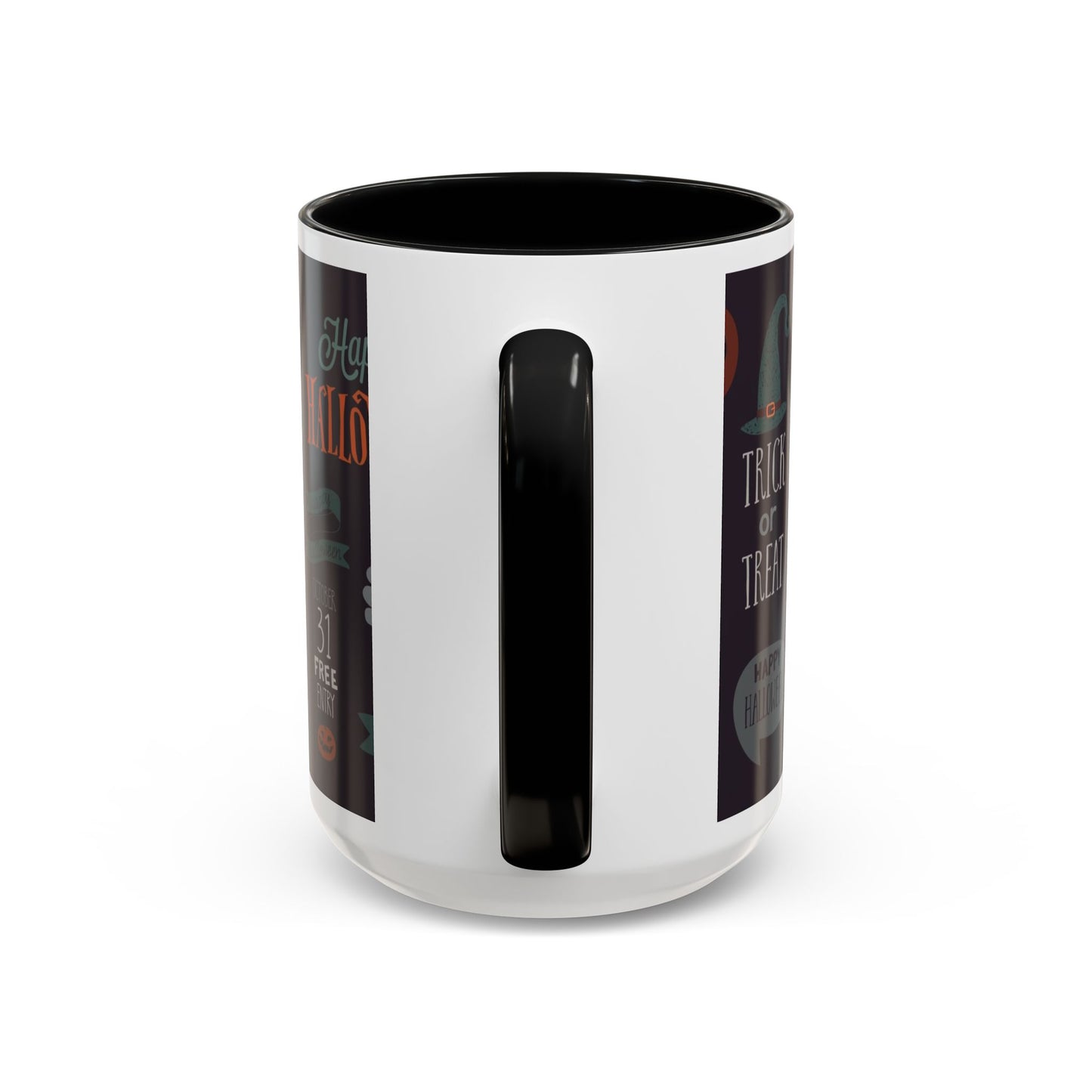 Halloween Themed Accent Coffee Mug, Spooky Mug for Trick or Treat, Perfect for Halloween Parties, Seasonal Decor, Gift Idea