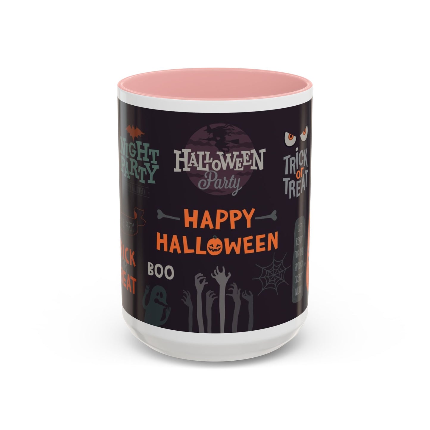 Halloween Themed Accent Coffee Mug, Spooky Mug for Trick or Treat, Perfect for Halloween Parties, Seasonal Decor, Gift Idea