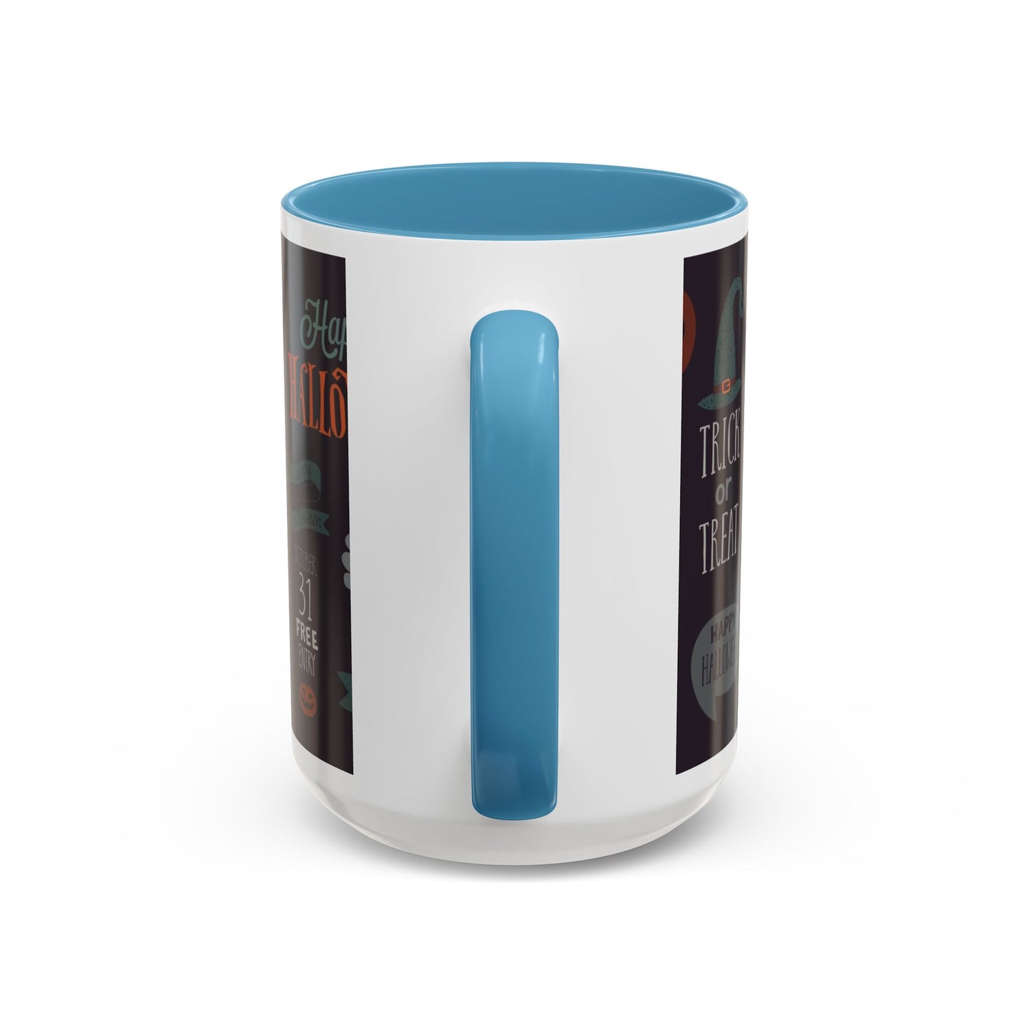 Halloween Themed Accent Coffee Mug, Spooky Mug for Trick or Treat, Perfect for Halloween Parties, Seasonal Decor, Gift Idea