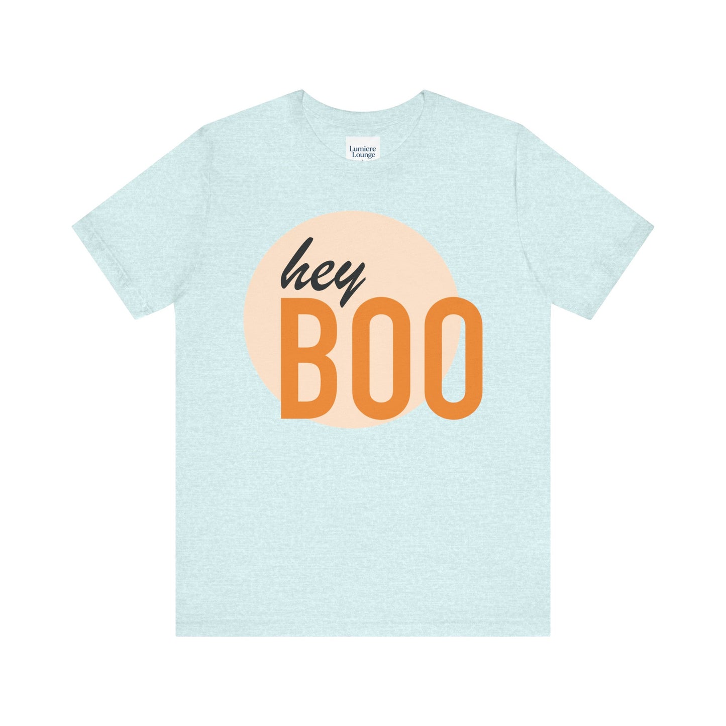 Hey Boo Unisex Short Sleeve Tee – Cute Halloween Shirt, Fall Fashion, Casual Wear