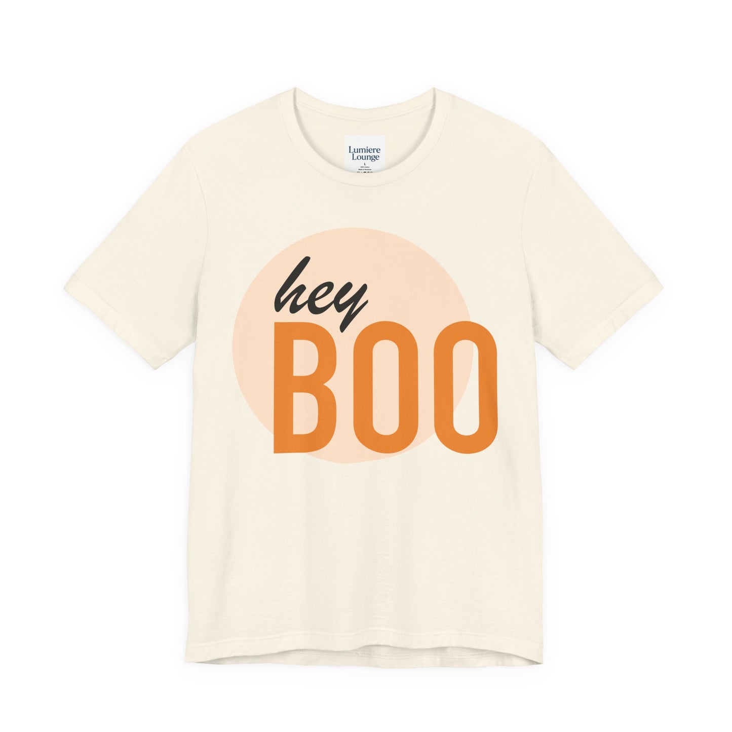 Hey Boo Unisex Short Sleeve Tee – Cute Halloween Shirt, Fall Fashion, Casual Wear