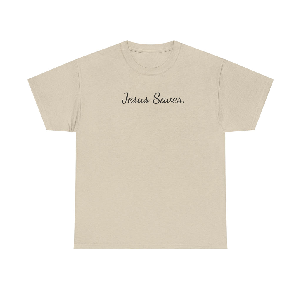 Jesus Saves Heavy Cotton Tee