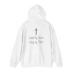Christian Saved by Grace Living by Faith Hoodie