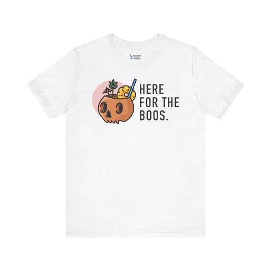Halloween Graphic Tee - Here for the Boos Funny T-Shirt, Unisex Spooky shirt