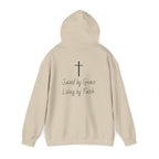 Christian Saved by Grace Living by Faith Hoodie