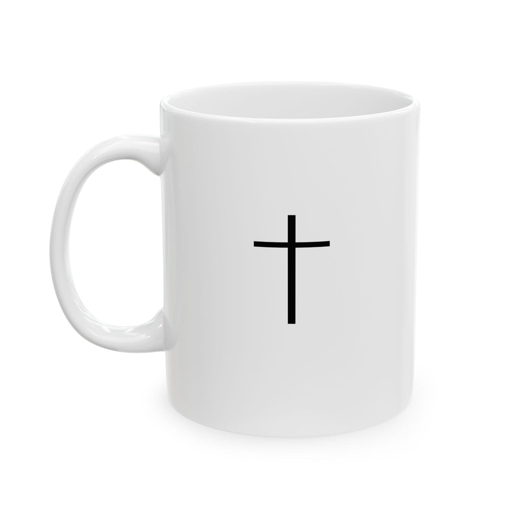 Inspirational Ceramic Mug - "God is greater than all of your challenges"