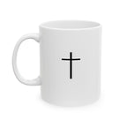 Inspirational Ceramic Mug - "God is greater than all of your challenges"
