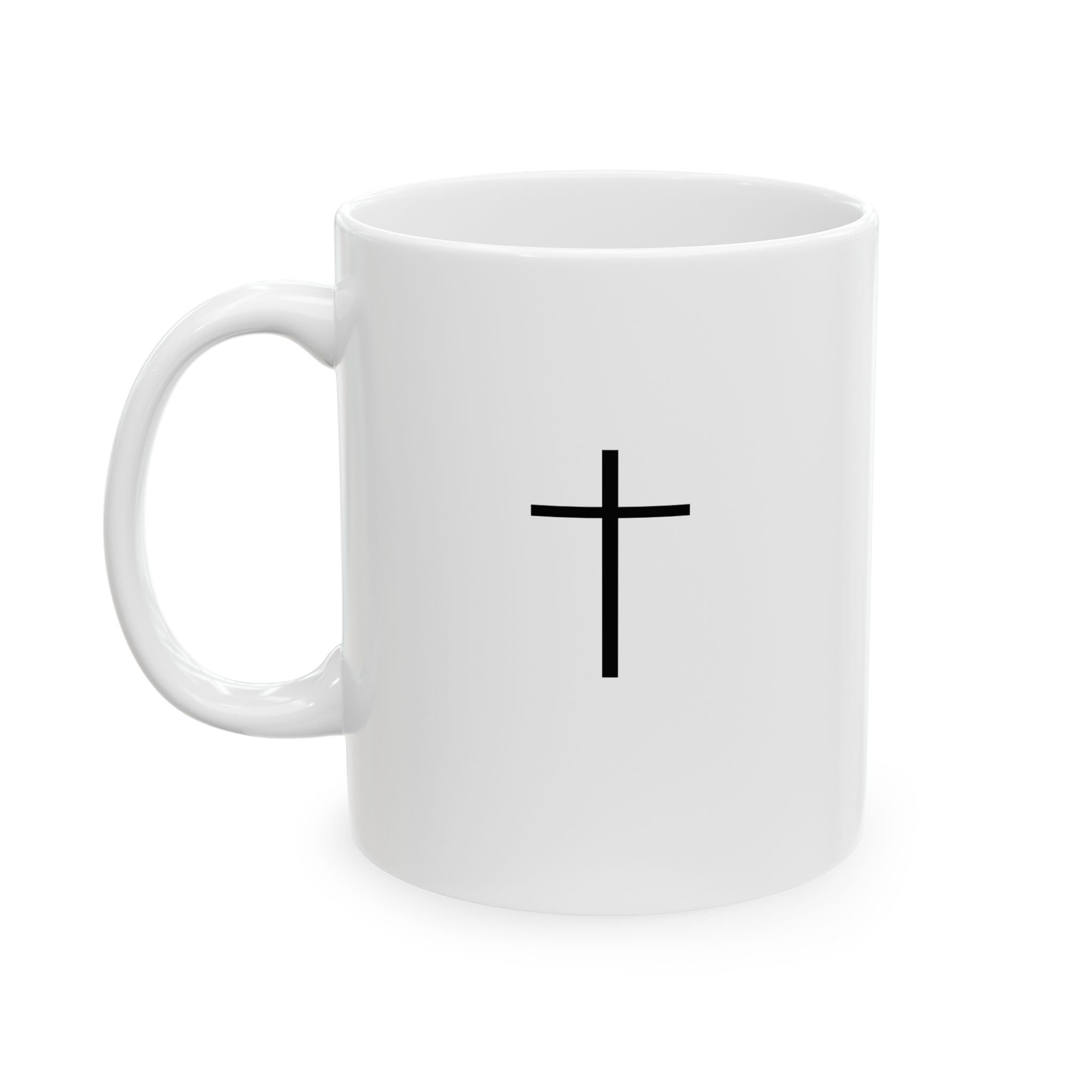 Inspirational Ceramic Mug - "God is greater than all of your challenges"