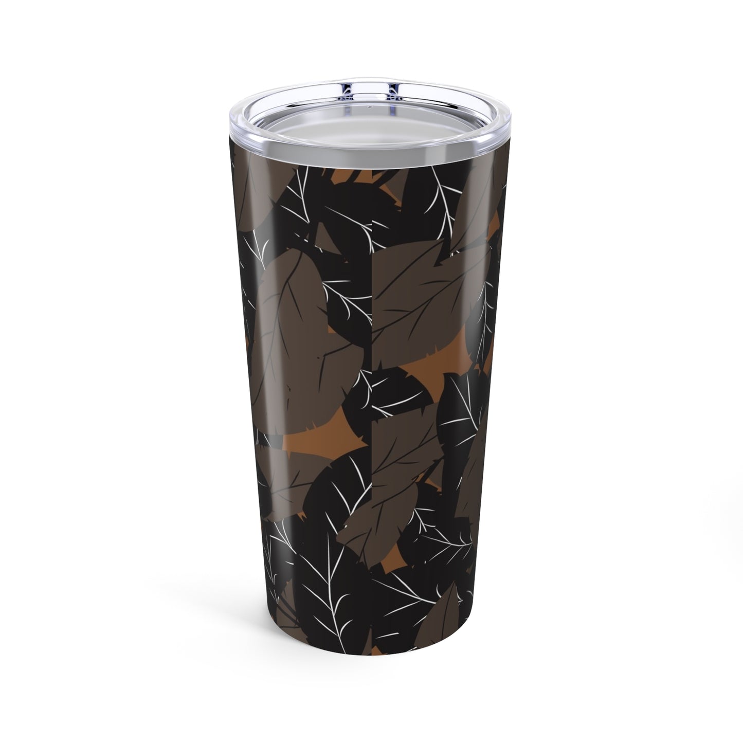 Stylish Leaf Print Tumbler, Modern Travel Mug for Coffee Lovers, Eco-Friendly, Perfect Gift for Nature Enthusiasts, Great for Home or Office