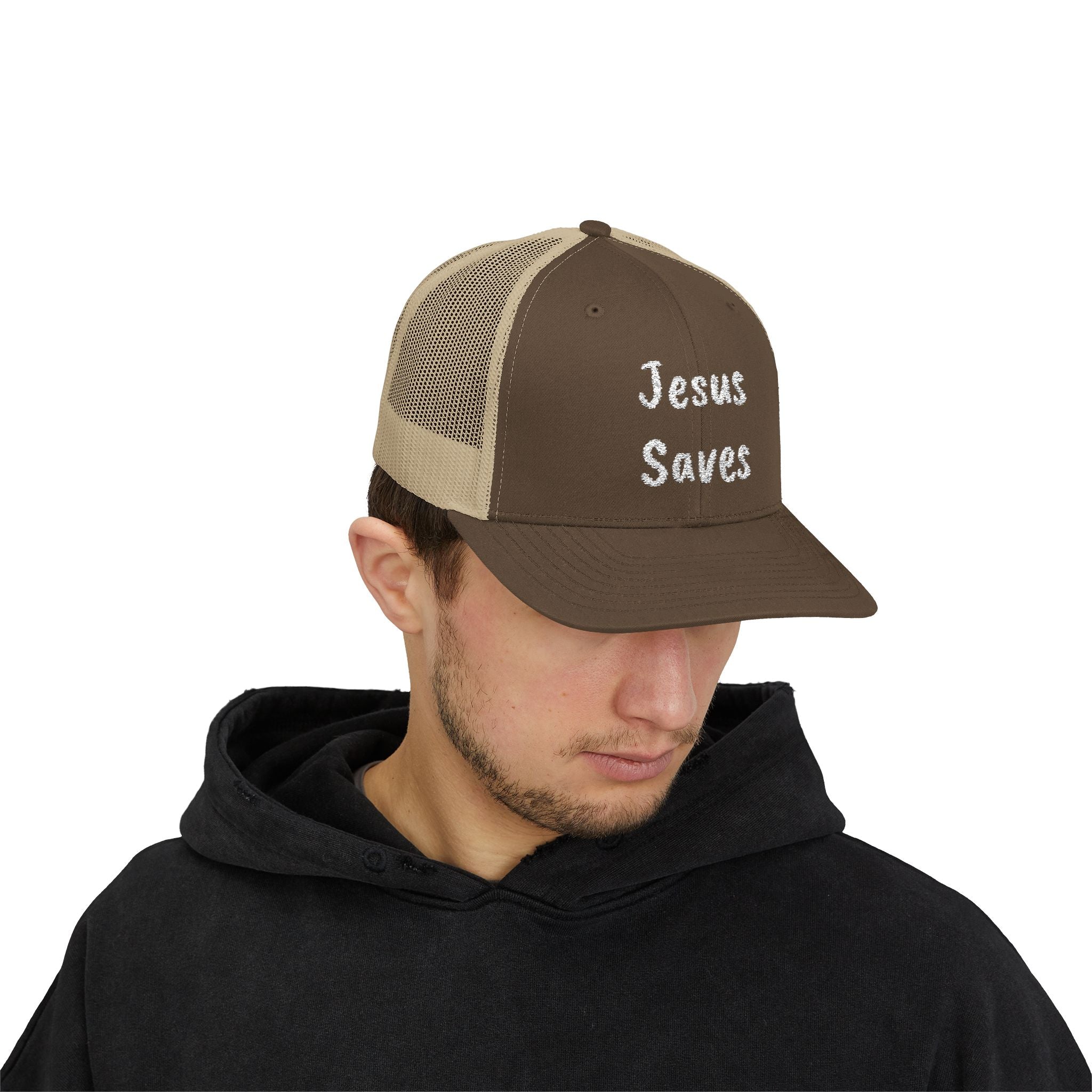 Christian Jesus Saves Snapback Trucker Cap Hat