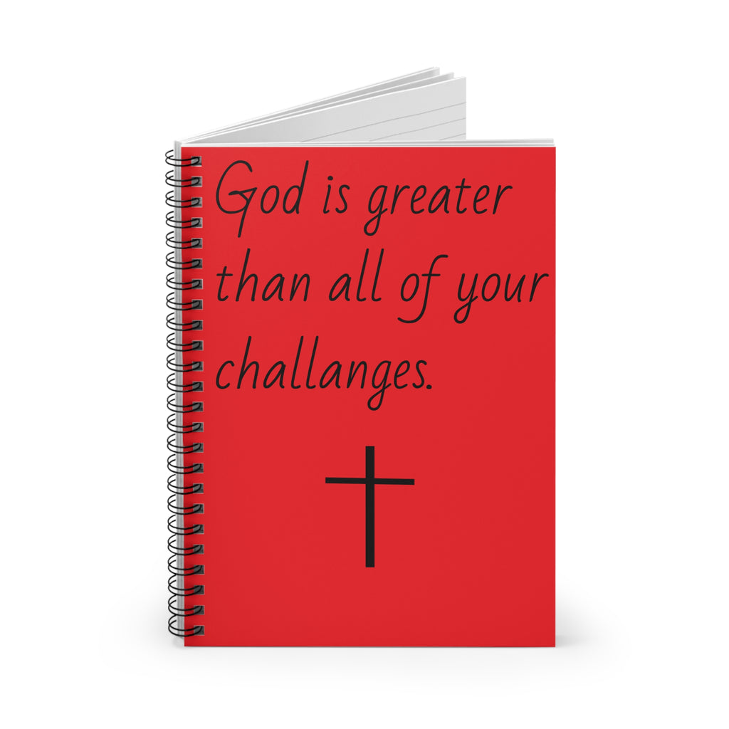 Inspirational Spiral Notebook - Faithful Quotes, Christian Journal, Gift for Motivational Writing, Daily Planner
