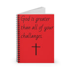 Inspirational Spiral Notebook - Faithful Quotes, Christian Journal, Gift for Motivational Writing, Daily Planner