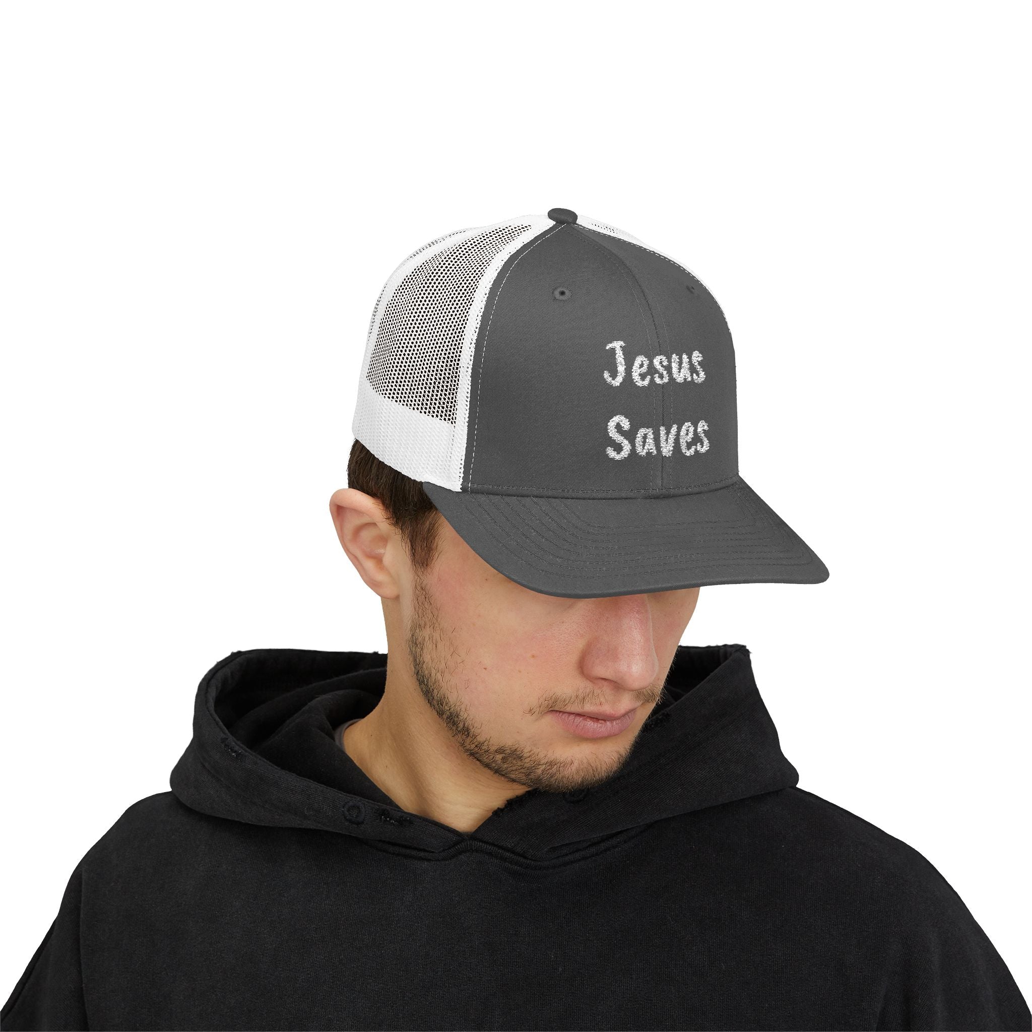 Christian Jesus Saves Snapback Trucker Cap Hat