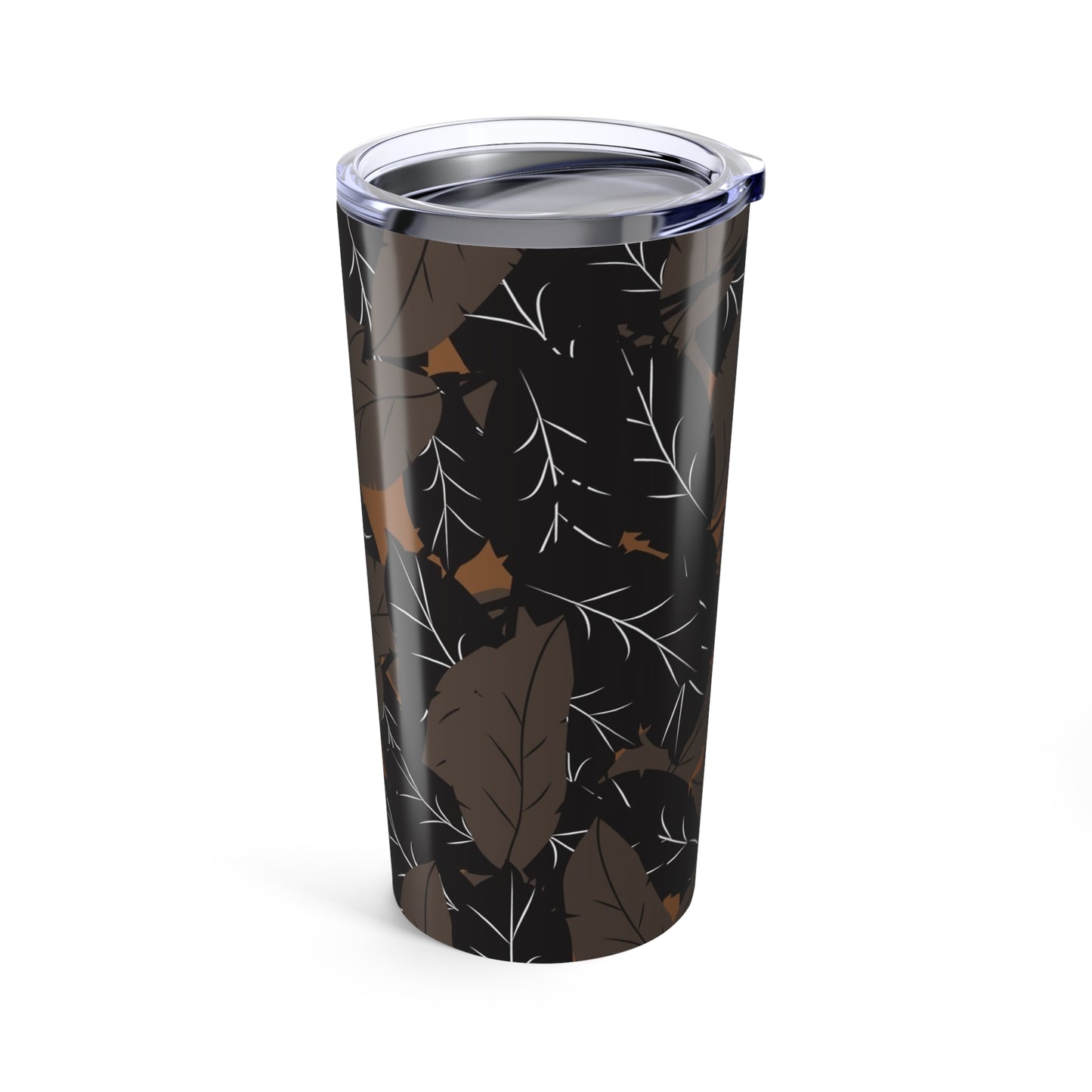 Stylish Leaf Print Tumbler, Modern Travel Mug for Coffee Lovers, Eco-Friendly, Perfect Gift for Nature Enthusiasts, Great for Home or Office