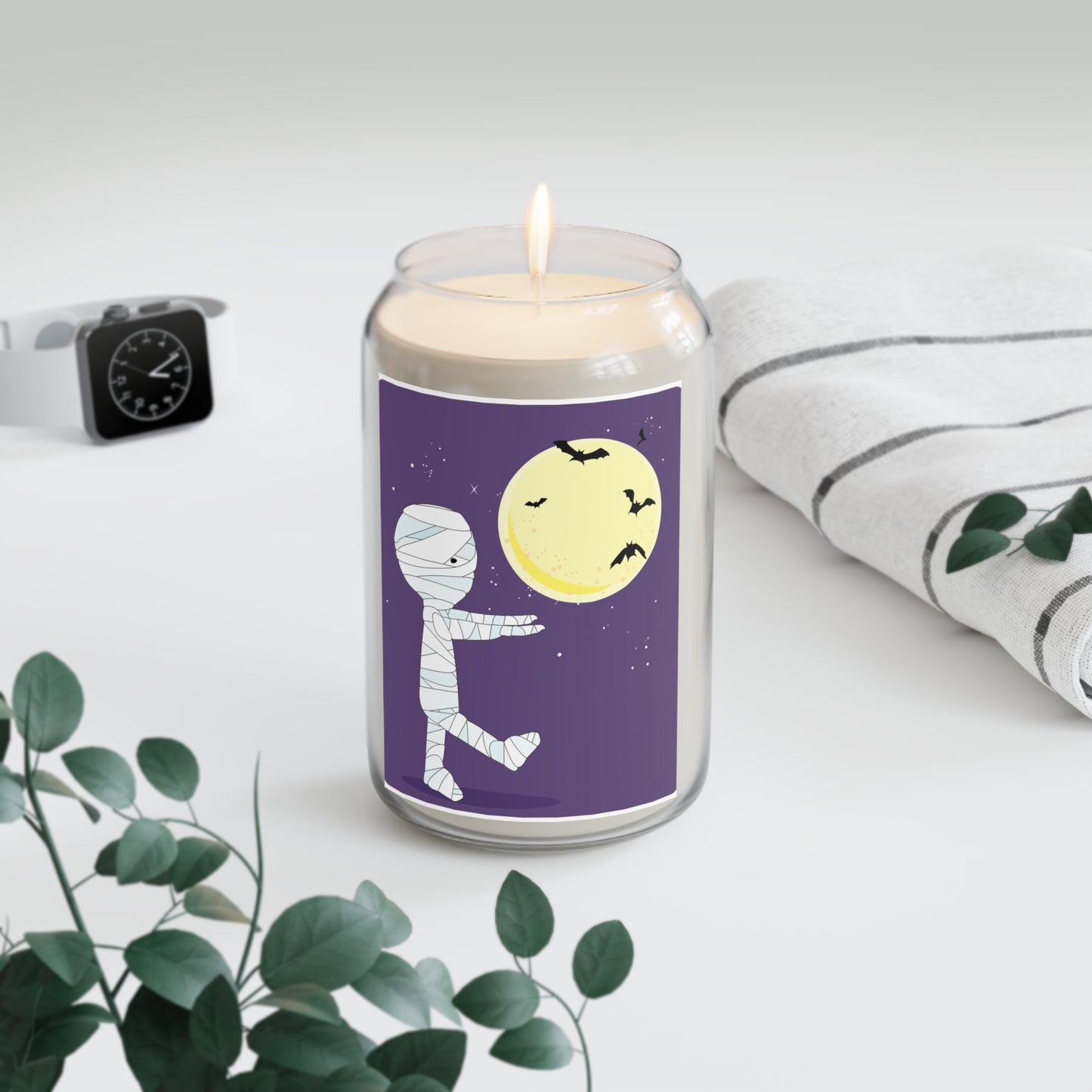 Whimsical Mummy Scented Soy Candle | Cozy Decor, Halloween Gift, Home Fragrance, Spa Accent, Relaxation Essentials