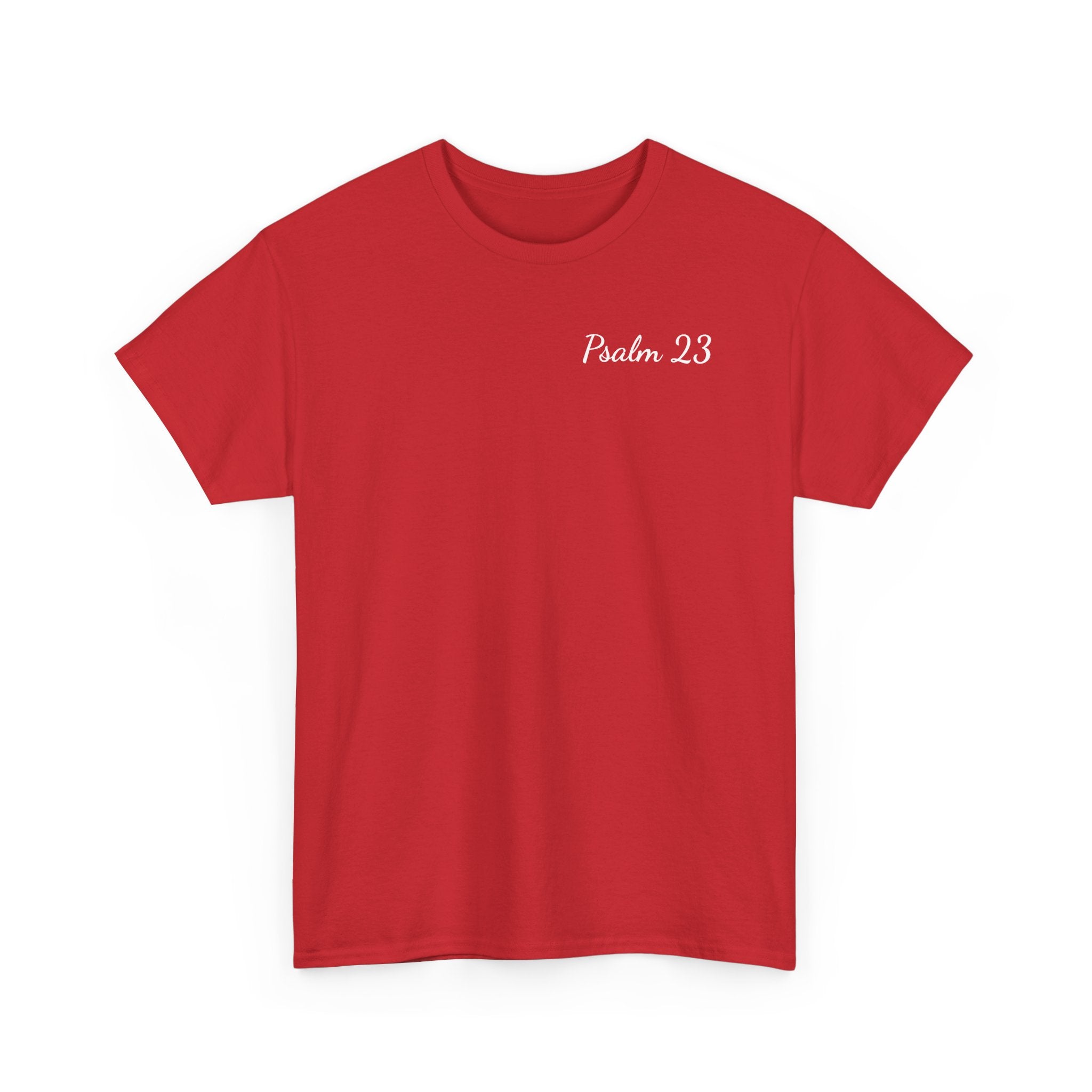 Cotton Tee with Psalm 23 Quoted