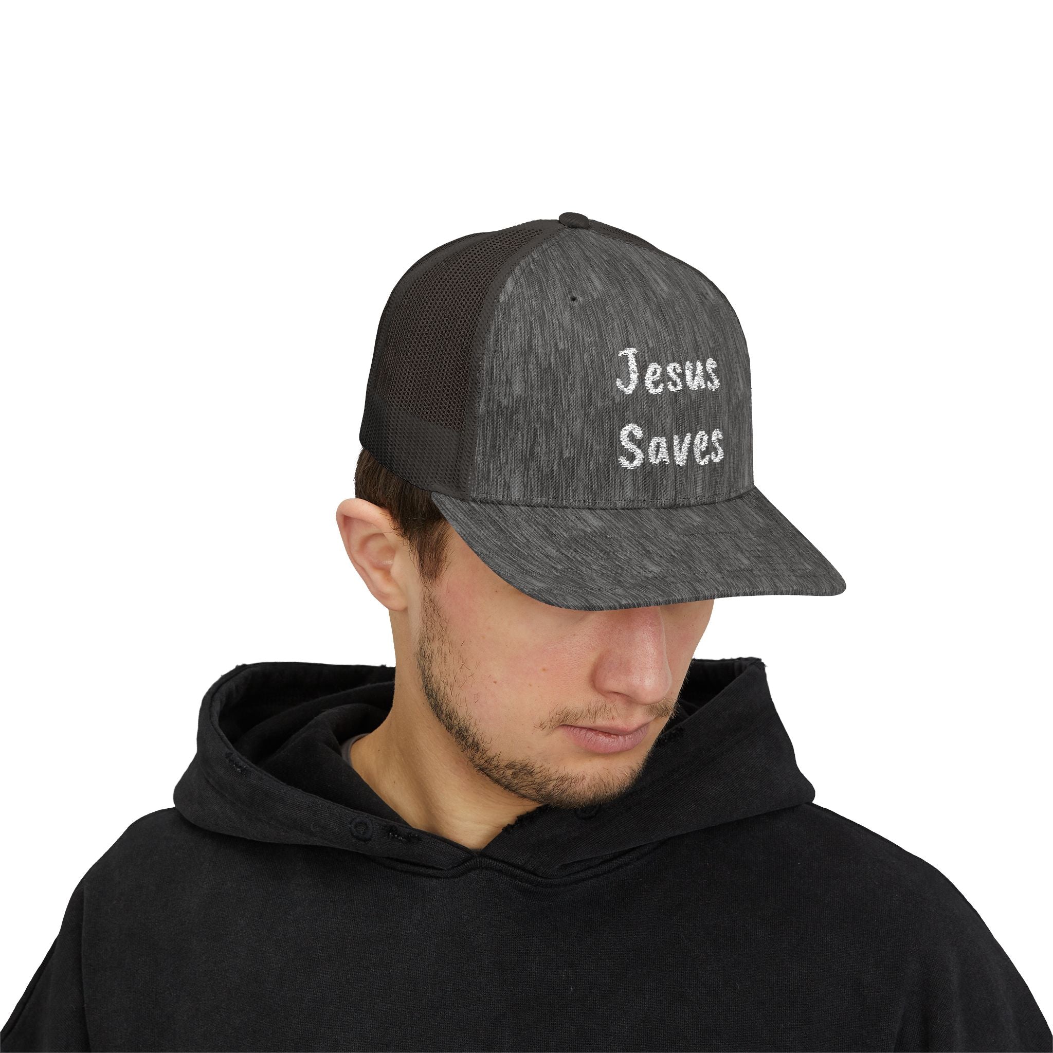 Christian Jesus Saves Snapback Trucker Cap Hat