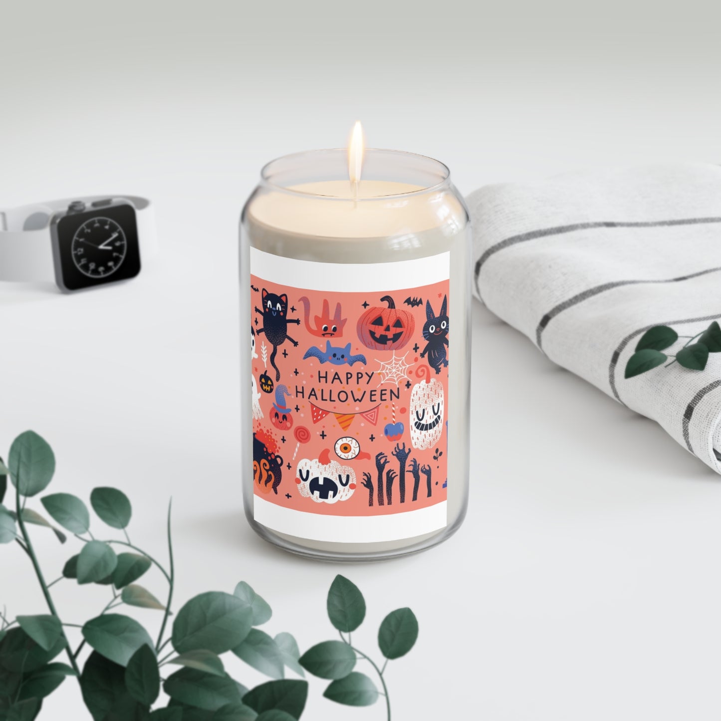 Halloween Scented Soy Candles, Fall Decor, Spooky Home Fragrance, Unique Gift, Pumpkin Spice Aromatherapy