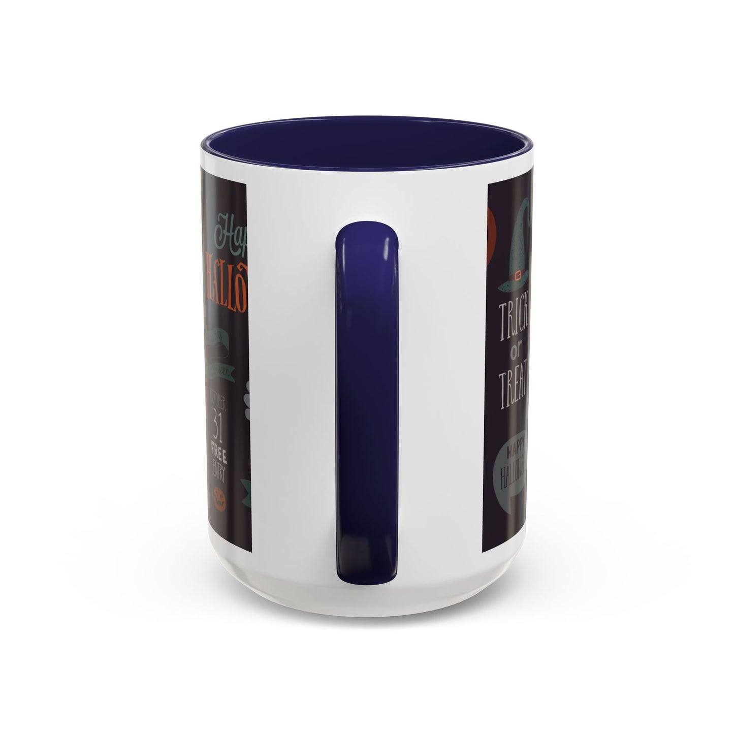 Halloween Themed Accent Coffee Mug, Spooky Mug for Trick or Treat, Perfect for Halloween Parties, Seasonal Decor, Gift Idea