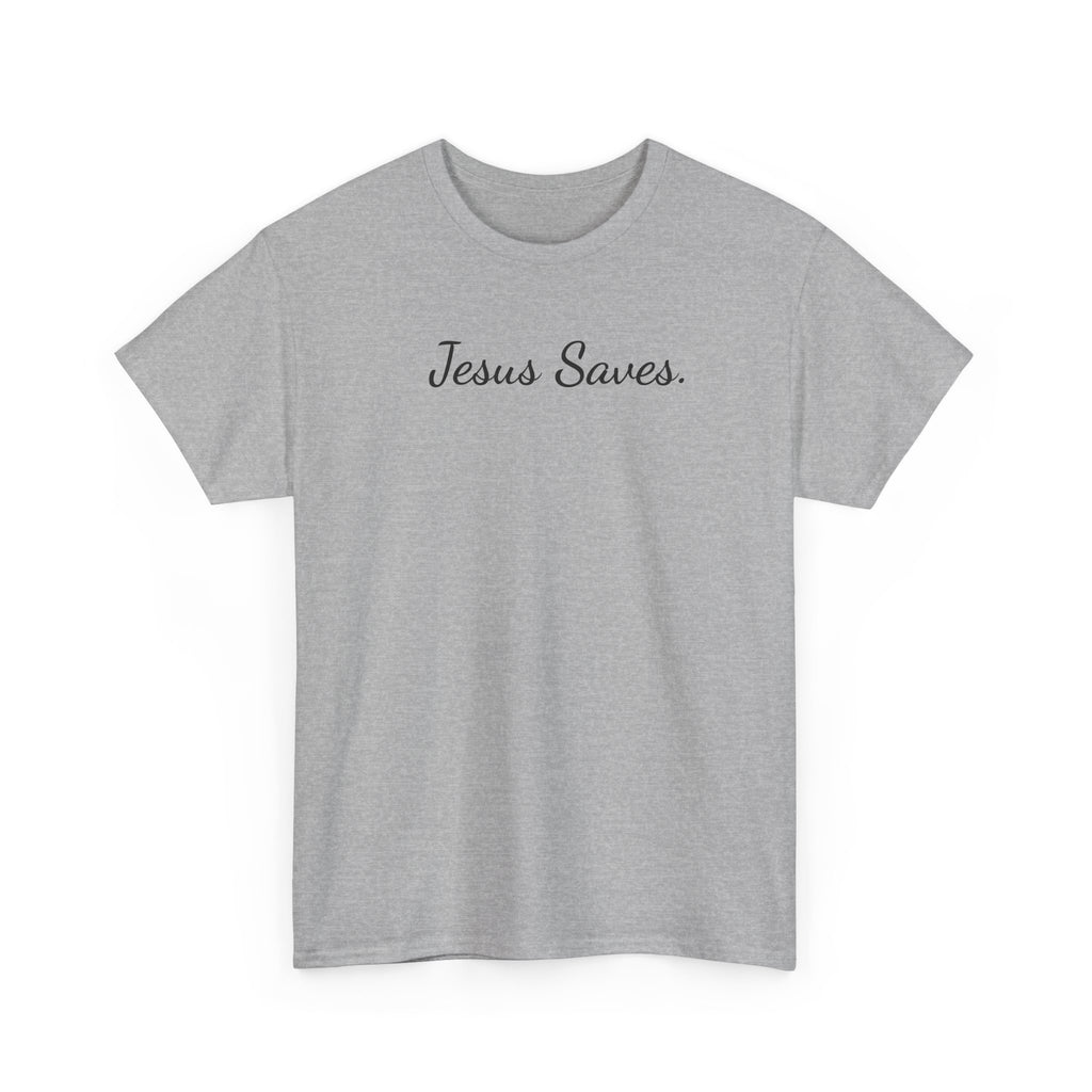 Jesus Saves Heavy Cotton Tee