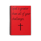 Inspirational Spiral Notebook - Faithful Quotes, Christian Journal, Gift for Motivational Writing, Daily Planner