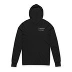 Unisex Hooded Long Sleeve Tee - Lumiere Lounge, Cozy Pullover, Lightweight Hoodie, Casual Top, Perfect Gift for All Occasions