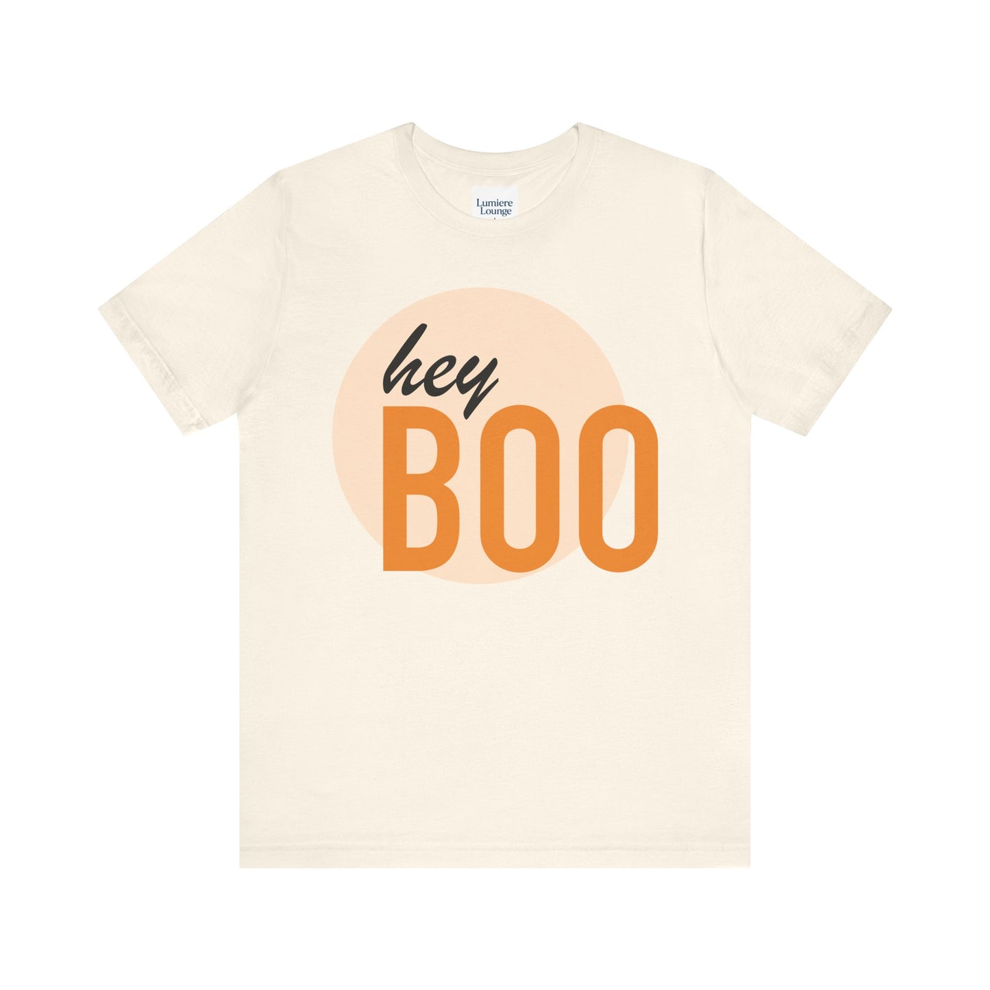 Hey Boo Unisex Short Sleeve Tee – Cute Halloween Shirt, Fall Fashion, Casual Wear